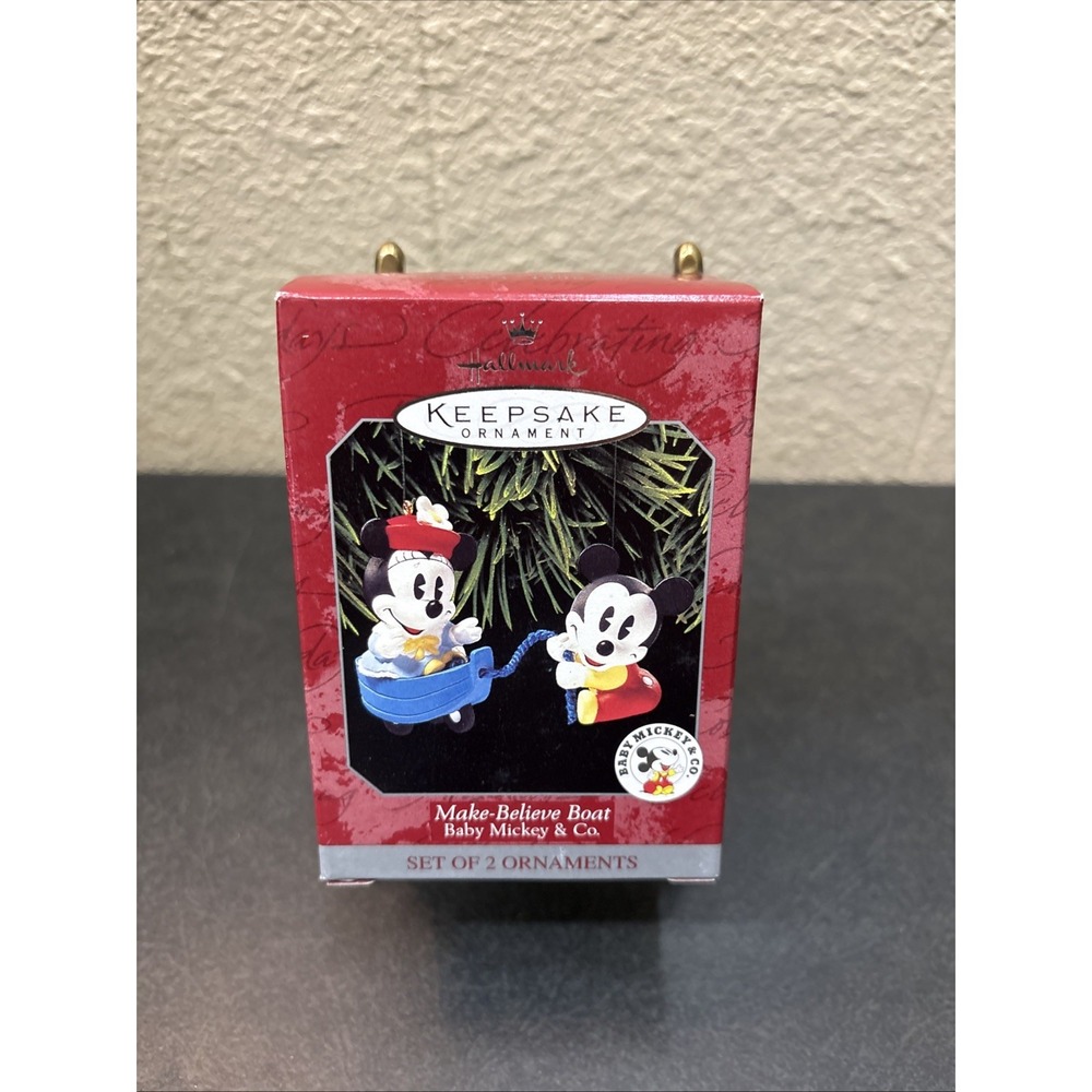 Hallmark Keepsake Ornament~Make-Believe Boat~1998~2‎ ornaments~NIB